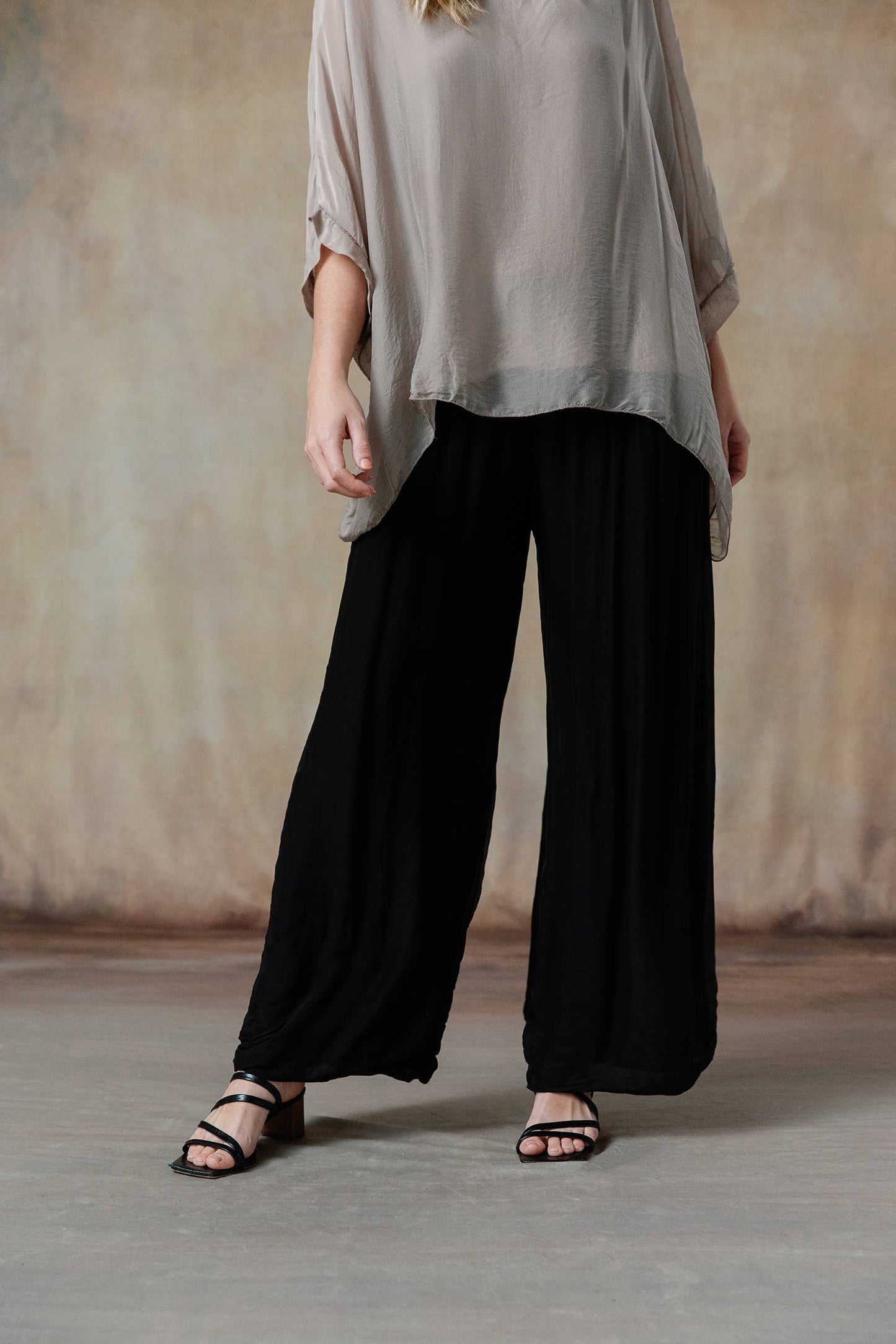 Madelyn Silk Pants / Black
