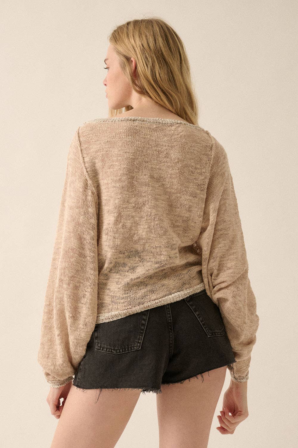 Dolman Knit Sweater - Sand