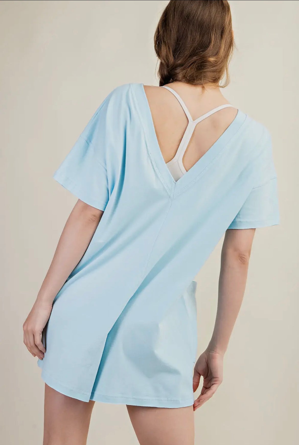 Summer Tee Romper- Olive