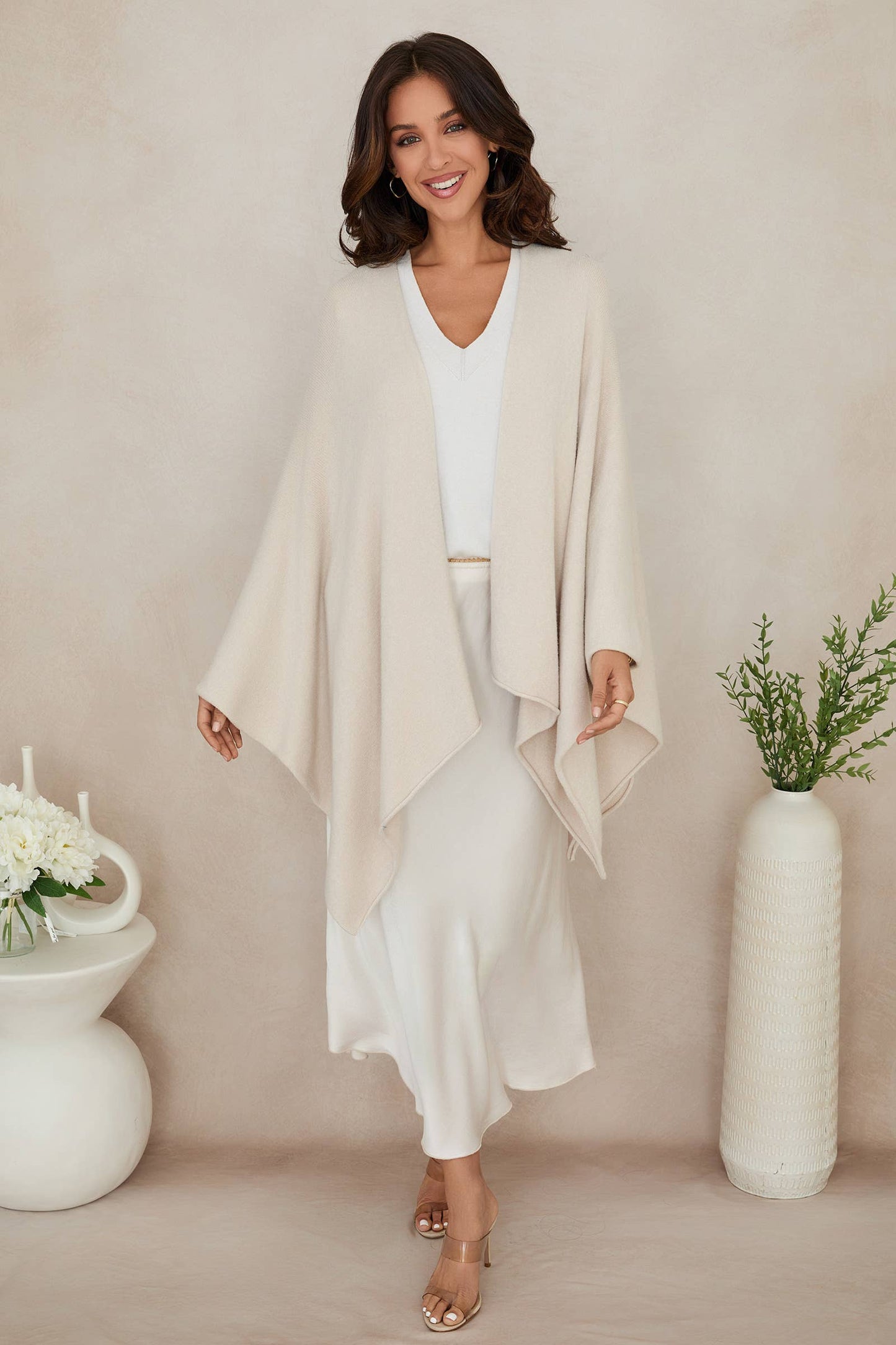 Knit Cardigan- Beige