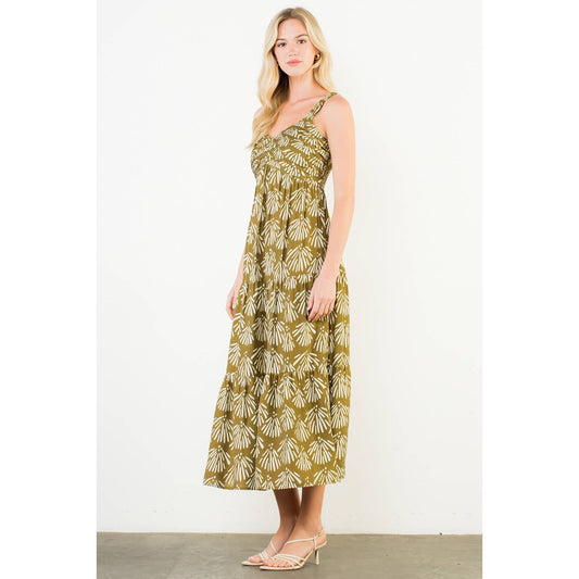 Tiered Maxi Dress- Olive