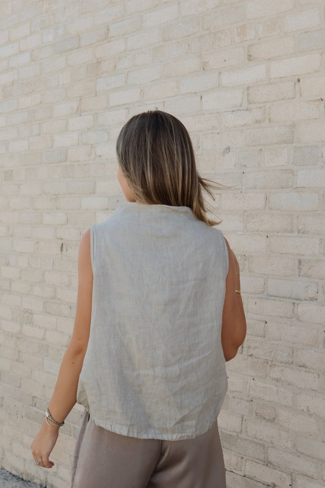 Linen Cinch Blouse