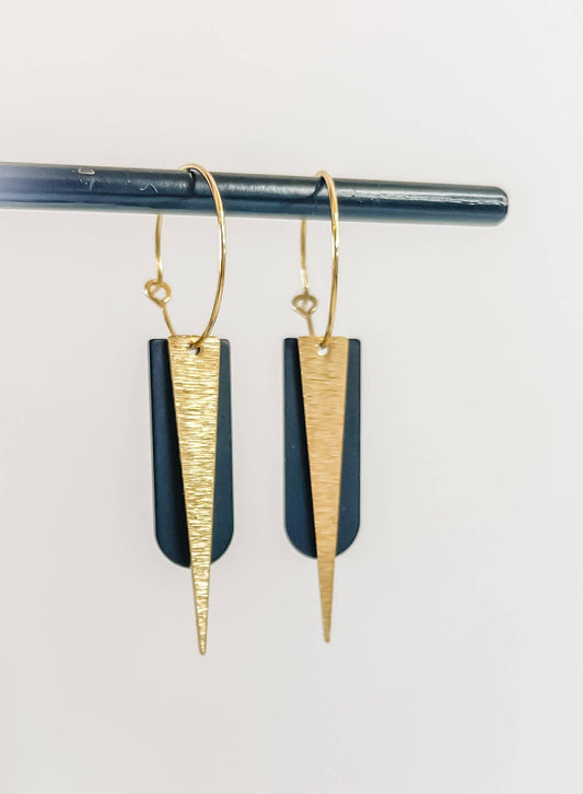 The Janelle Gold Plated Hoop Earrings