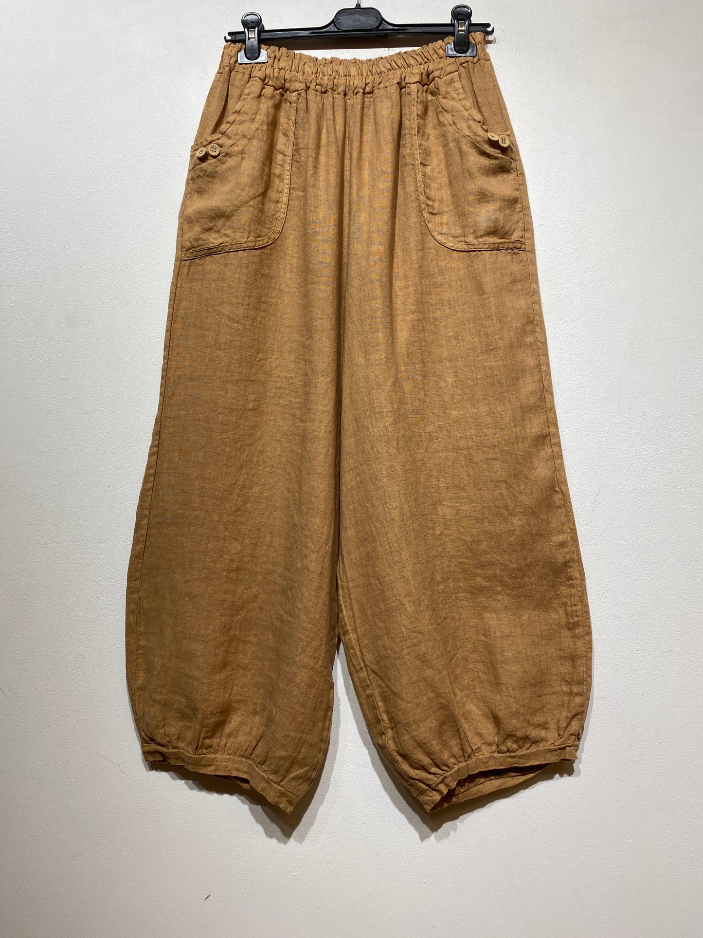 Linen Trousers- Camel
