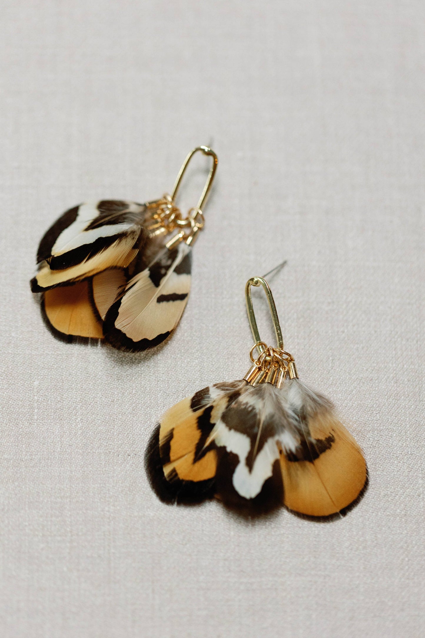 Quail Feather Earrings