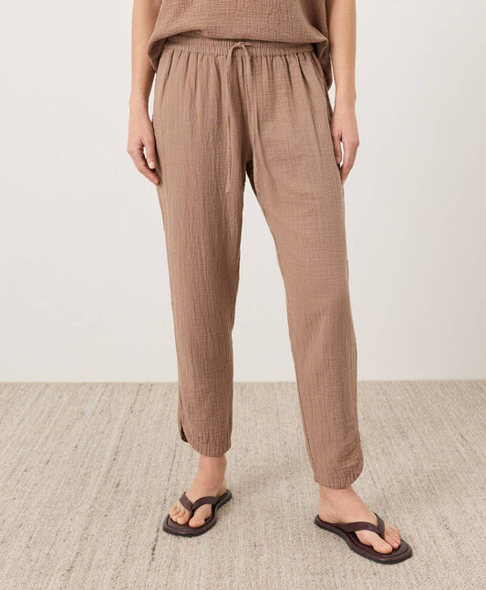 Gauze Tapered Pant- Driftwood