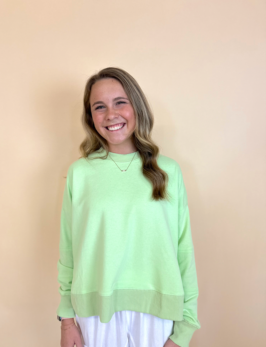 Rae Relaxed Sweatshirt- Green