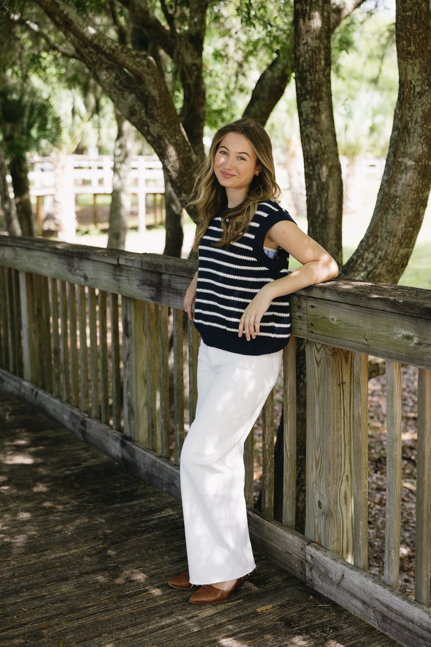 Straight Wide Leg Jean- Cream
