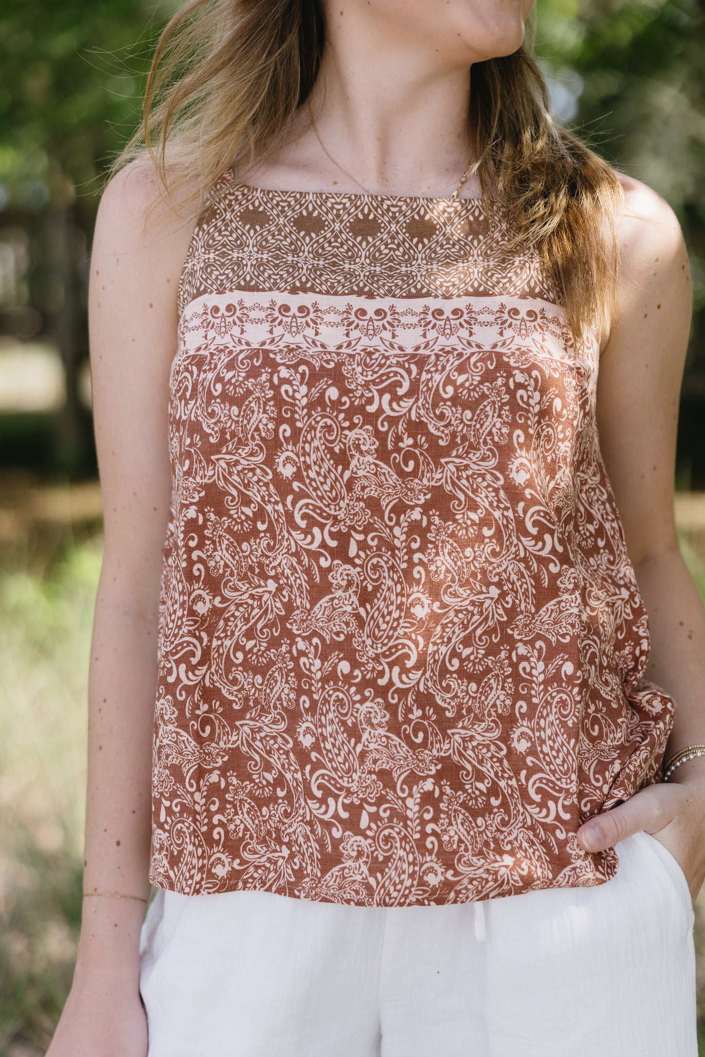 Nomad Button Back Cami