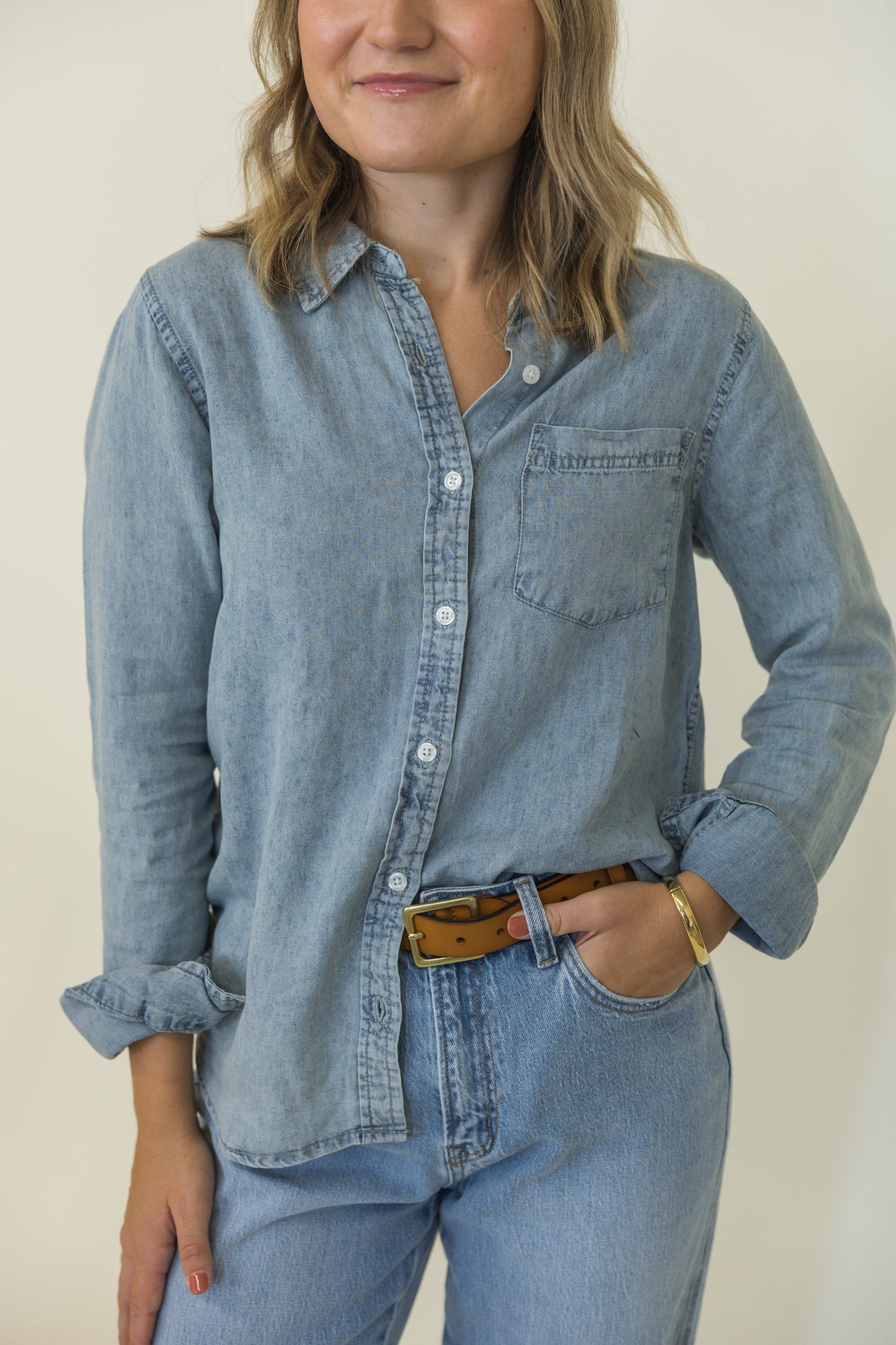 Shay Shirt - Light Wash