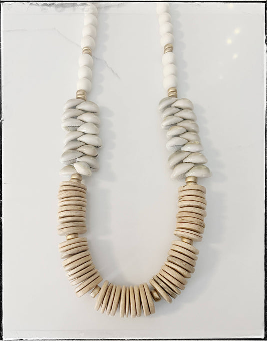 White Coconut Shell Necklace