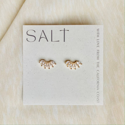Fan Girl Studs: 18k Gold