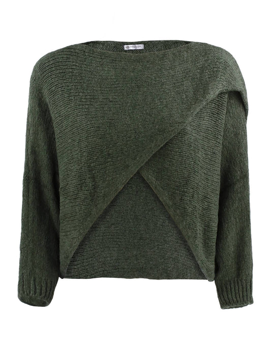 Alessandra Knit Wrap - Moss