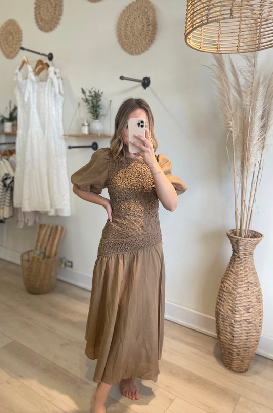 The Maria Linen Midi Dress