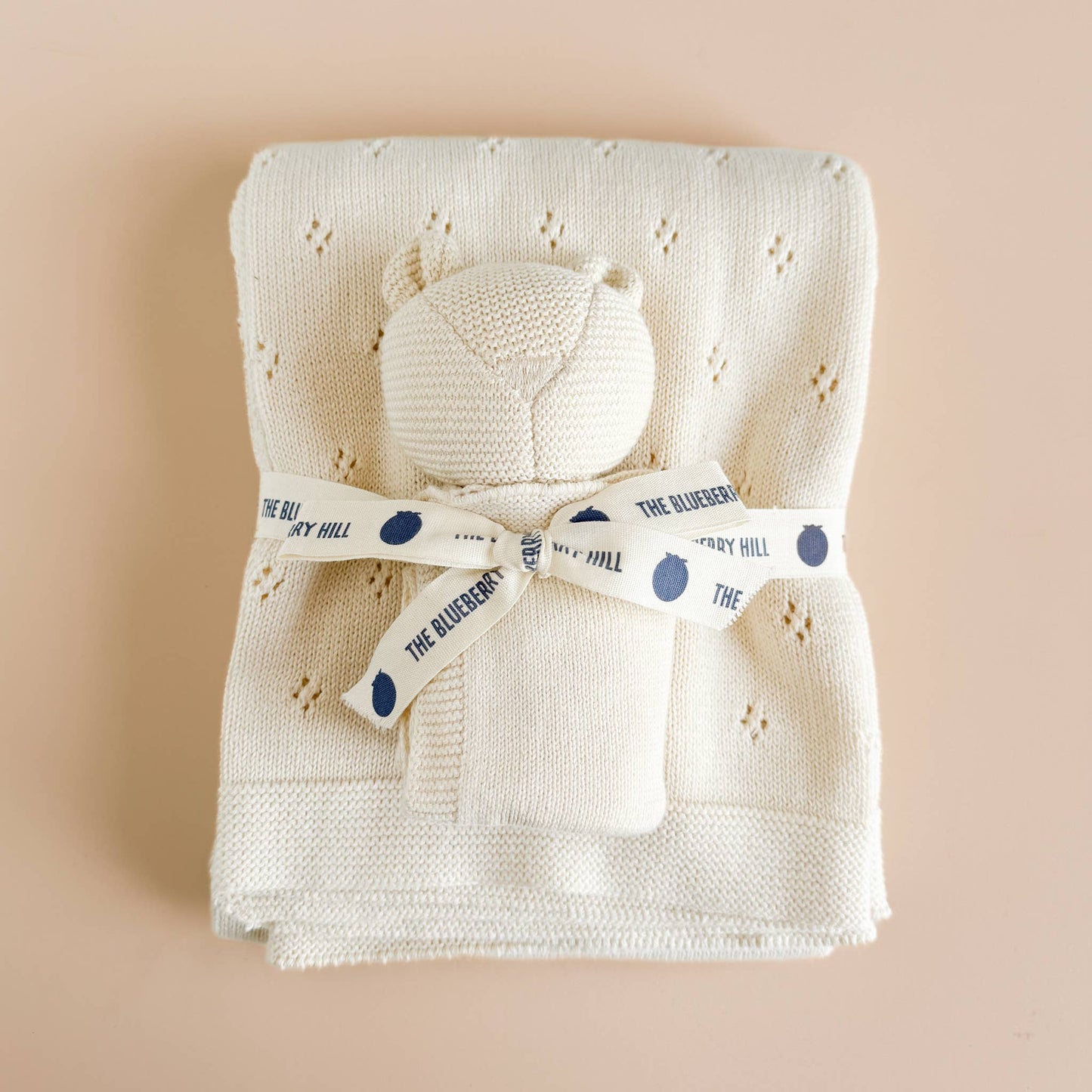Cream Cotton Lovey Bear