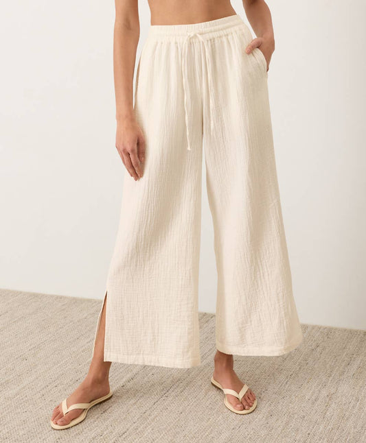 Gauze Split Hem Pant