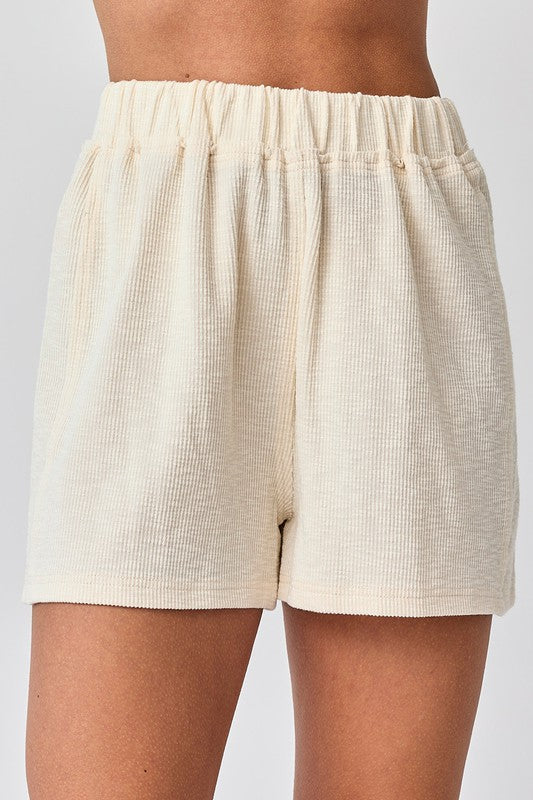 Amaya Textured Shorts