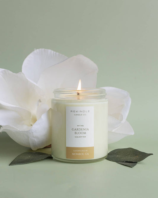 Cotton Wick Soy Candle: Gardenia Bloom