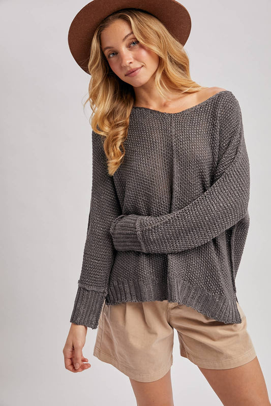 Loose Sweater - Slate