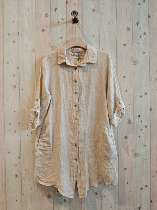 Linen Dress - Sand