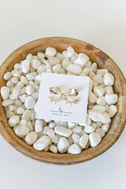 Mikel 18k Gold Stud Earrings