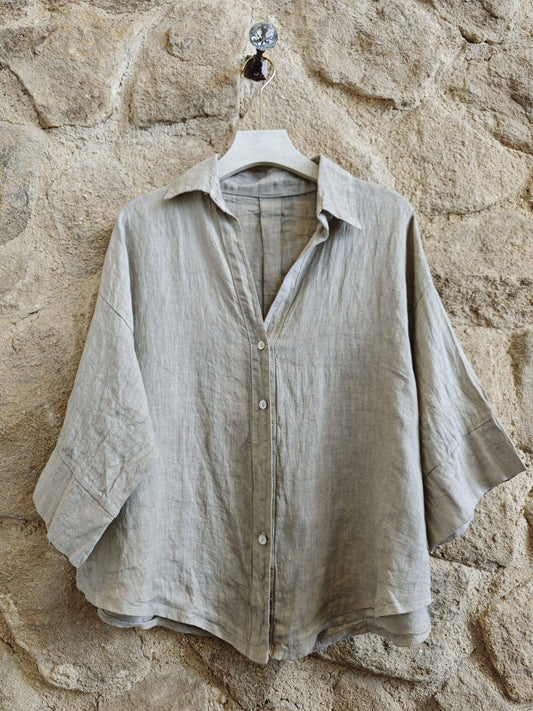 Linen Blouse - Sand