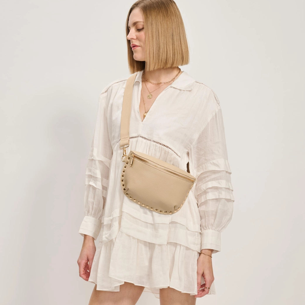 Gizelle Belt Crossbody Bag- Natural