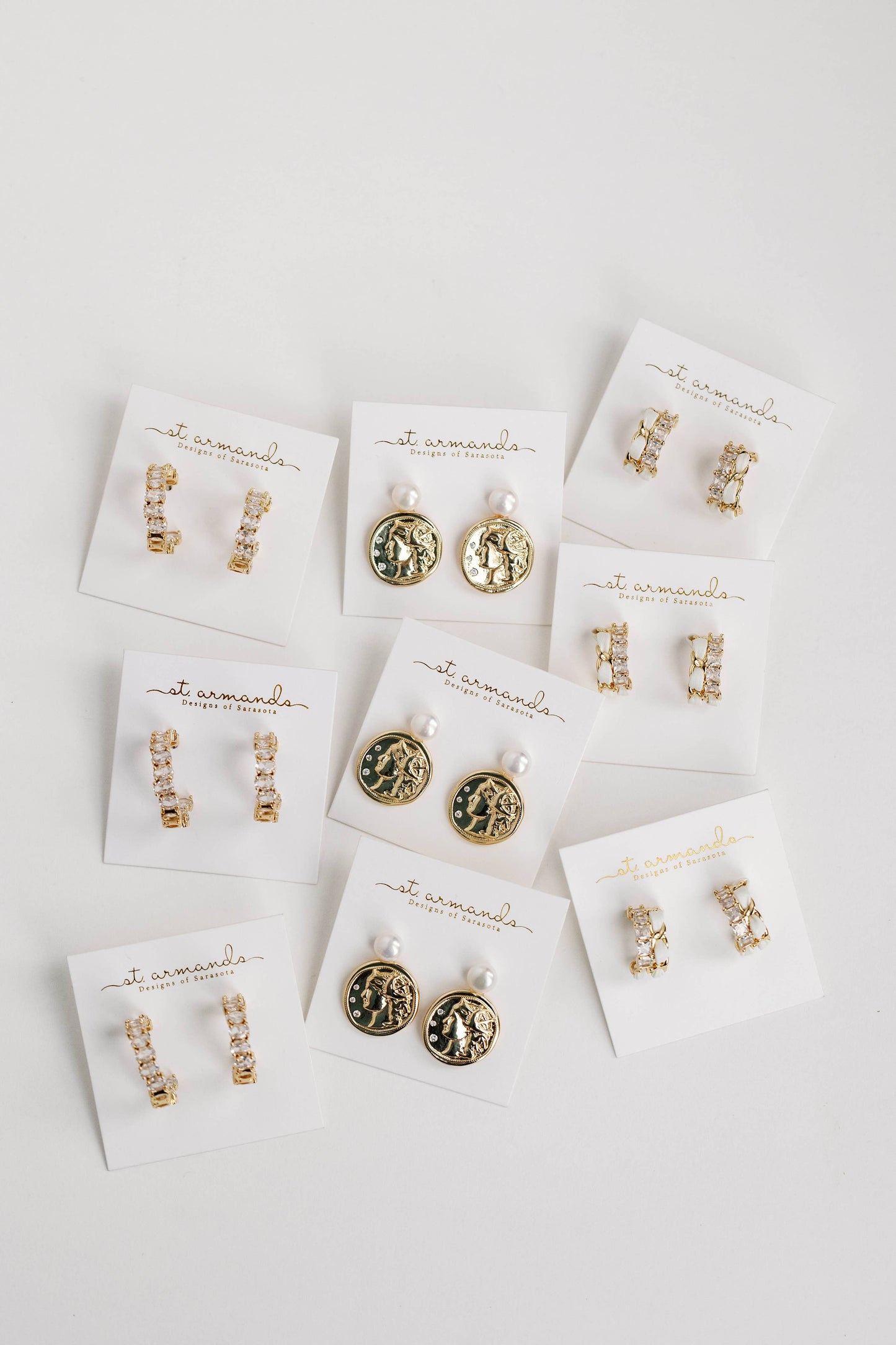 Gold Coin Earring