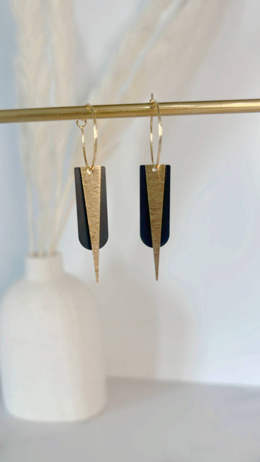 The Janelle Gold Plated Hoop Earrings