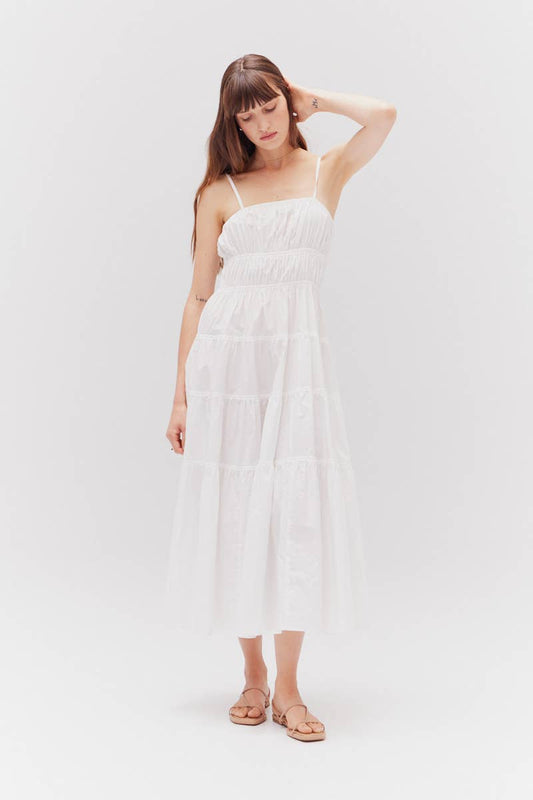 Tahlia Midi Dress - White