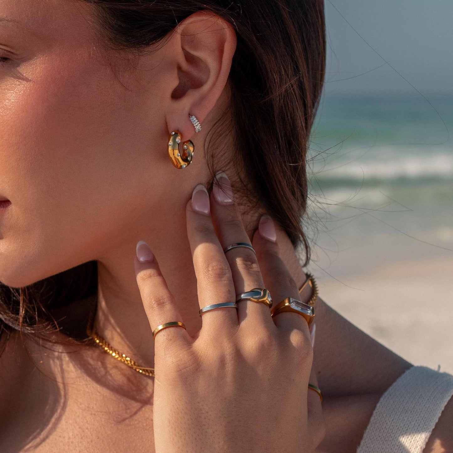 Interlace Ring: Mixed Metal