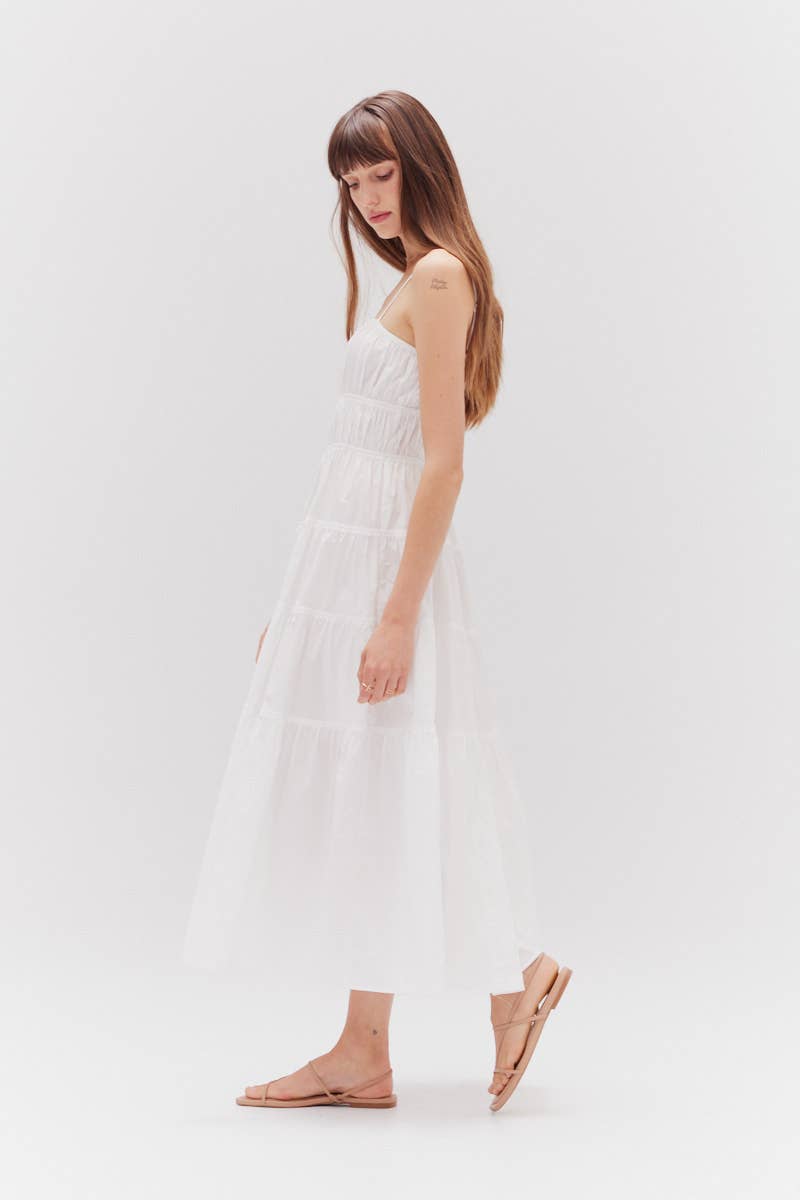 Tahlia Midi Dress - White
