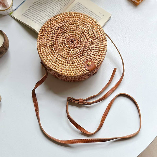 Rattan Crossbody Bag