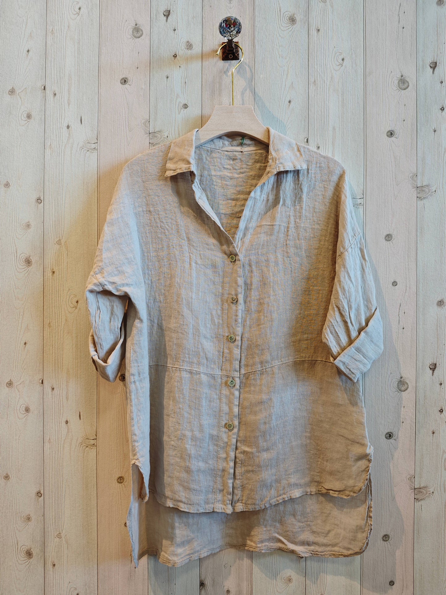 Linen Shirt - Beige