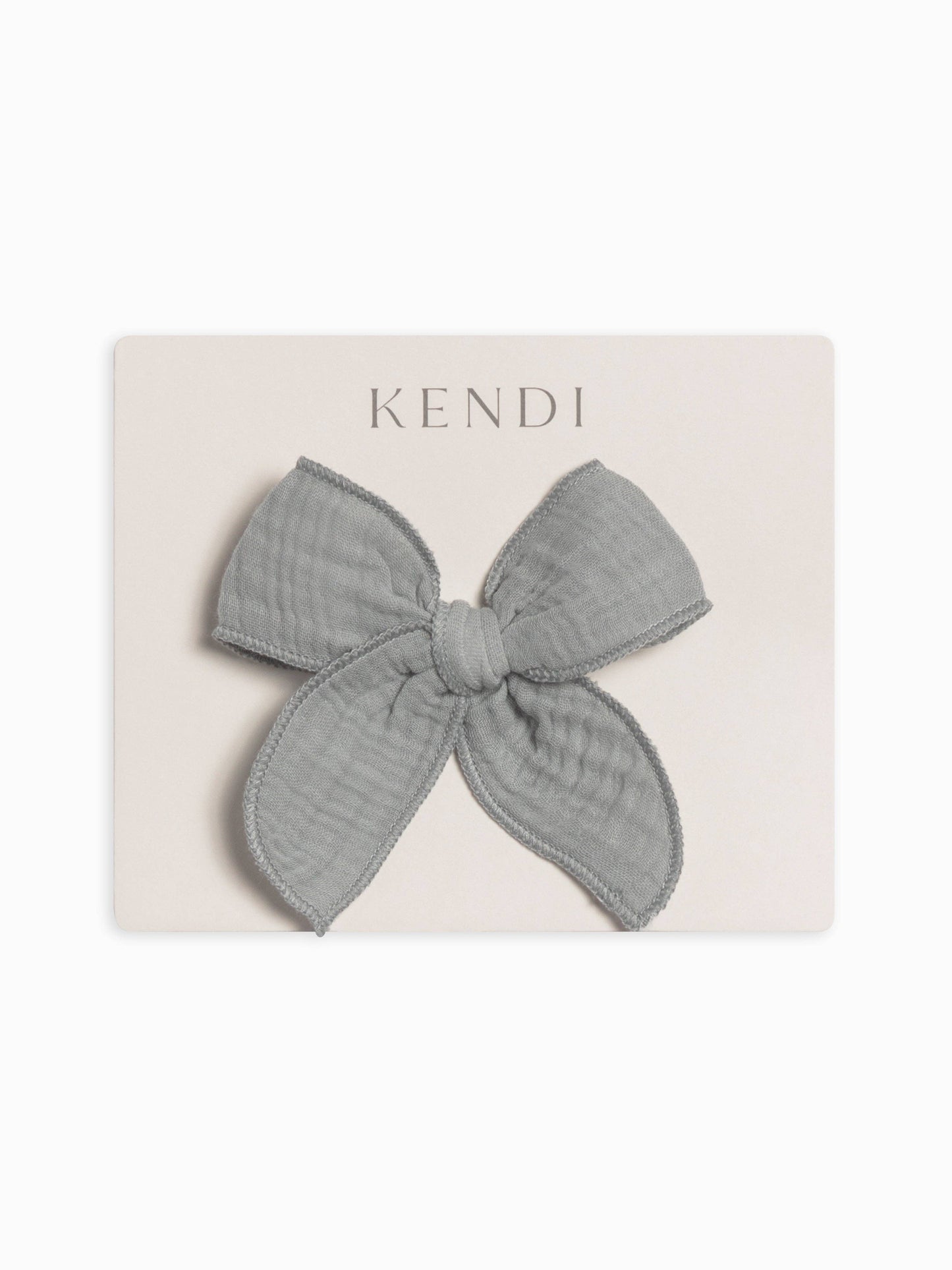 Bow Hair Clip- Mist