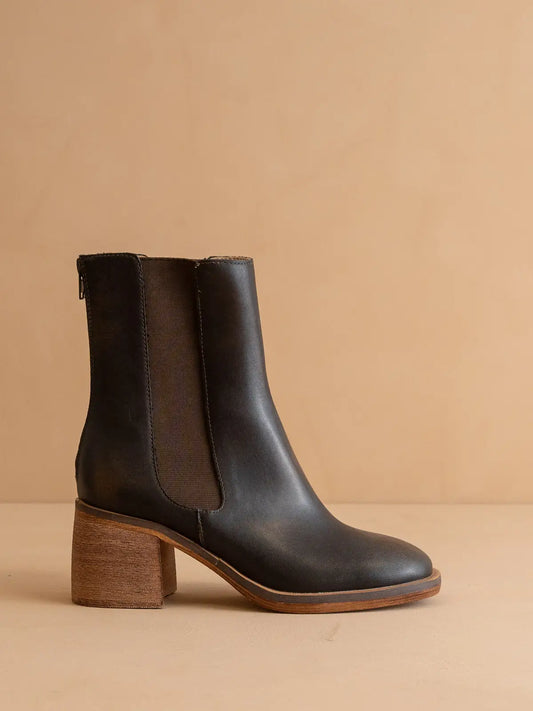 The Olivia Espresso Heel Boots