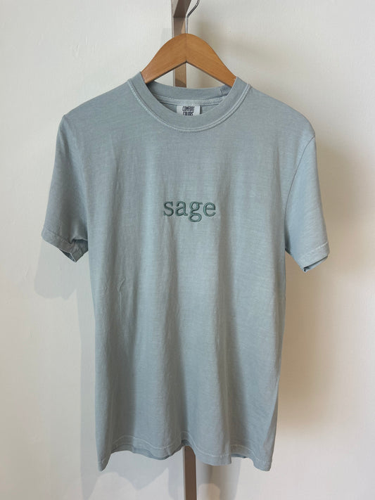 "sage" tee