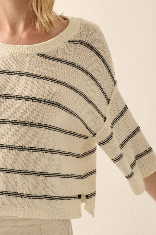 Striped Knit Sweater