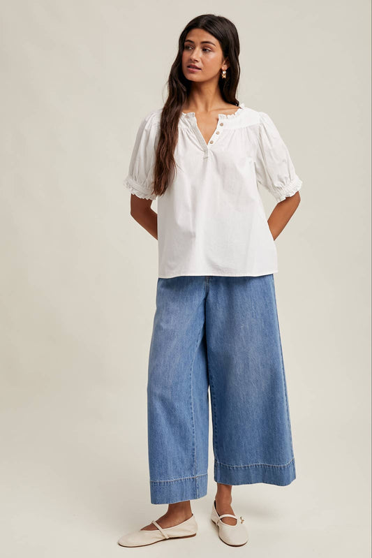 Puff Sleve Blouse