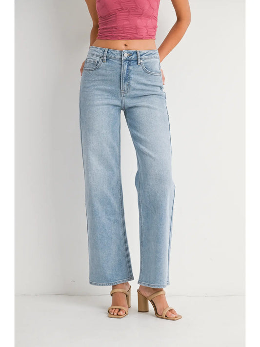 Abigail High Rise Straight Jeans