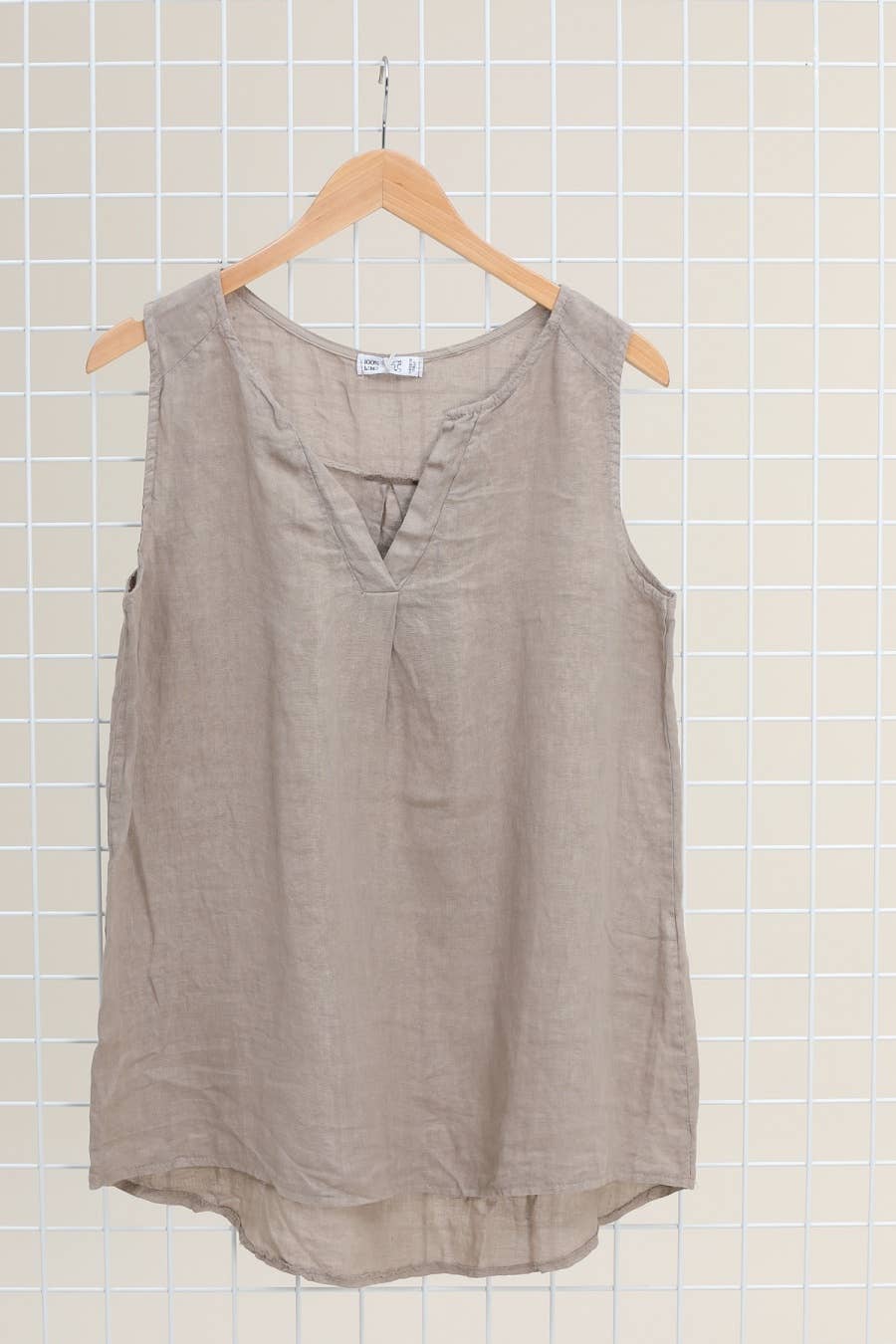 Linen V-Neck Tank