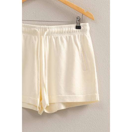 Raw Edge Detail Shorts
