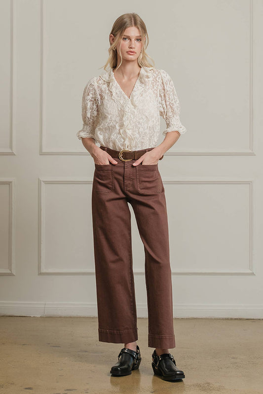 High Waist Wide Leg Pant