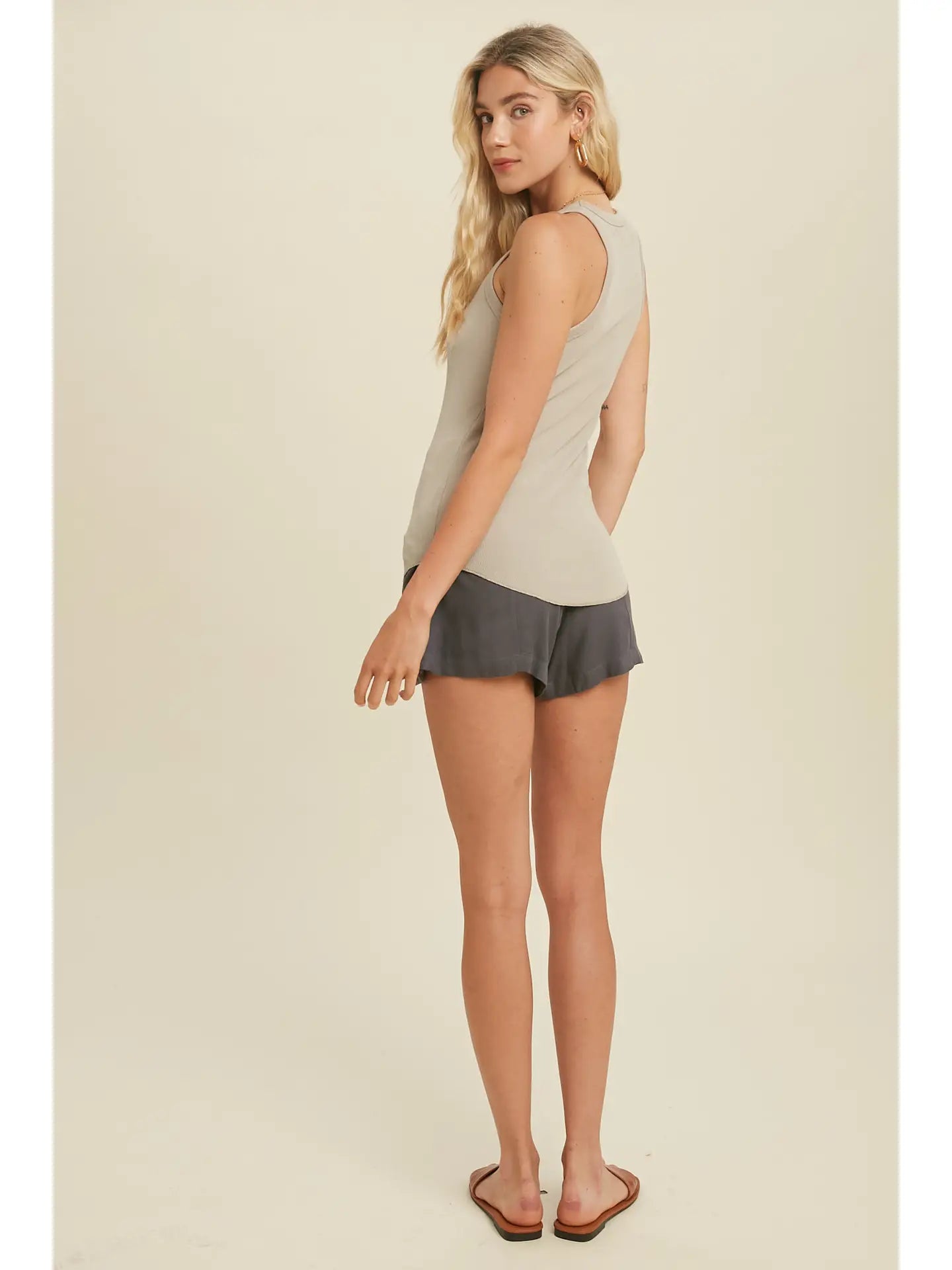 Crew Neck Knit Tank