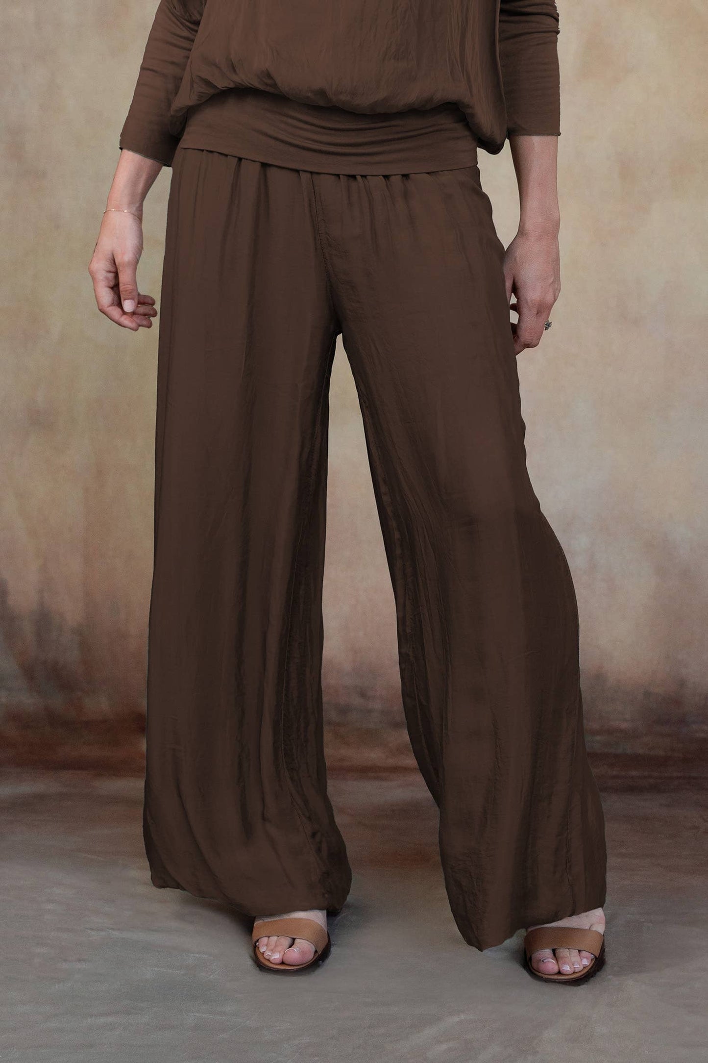 Madelyn Silk Pants / Espresso