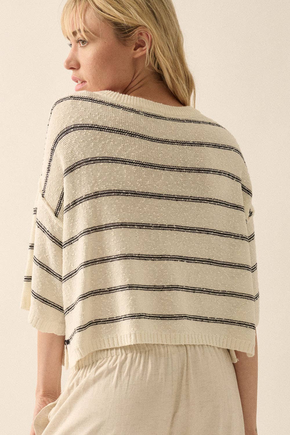 Striped Knit Sweater