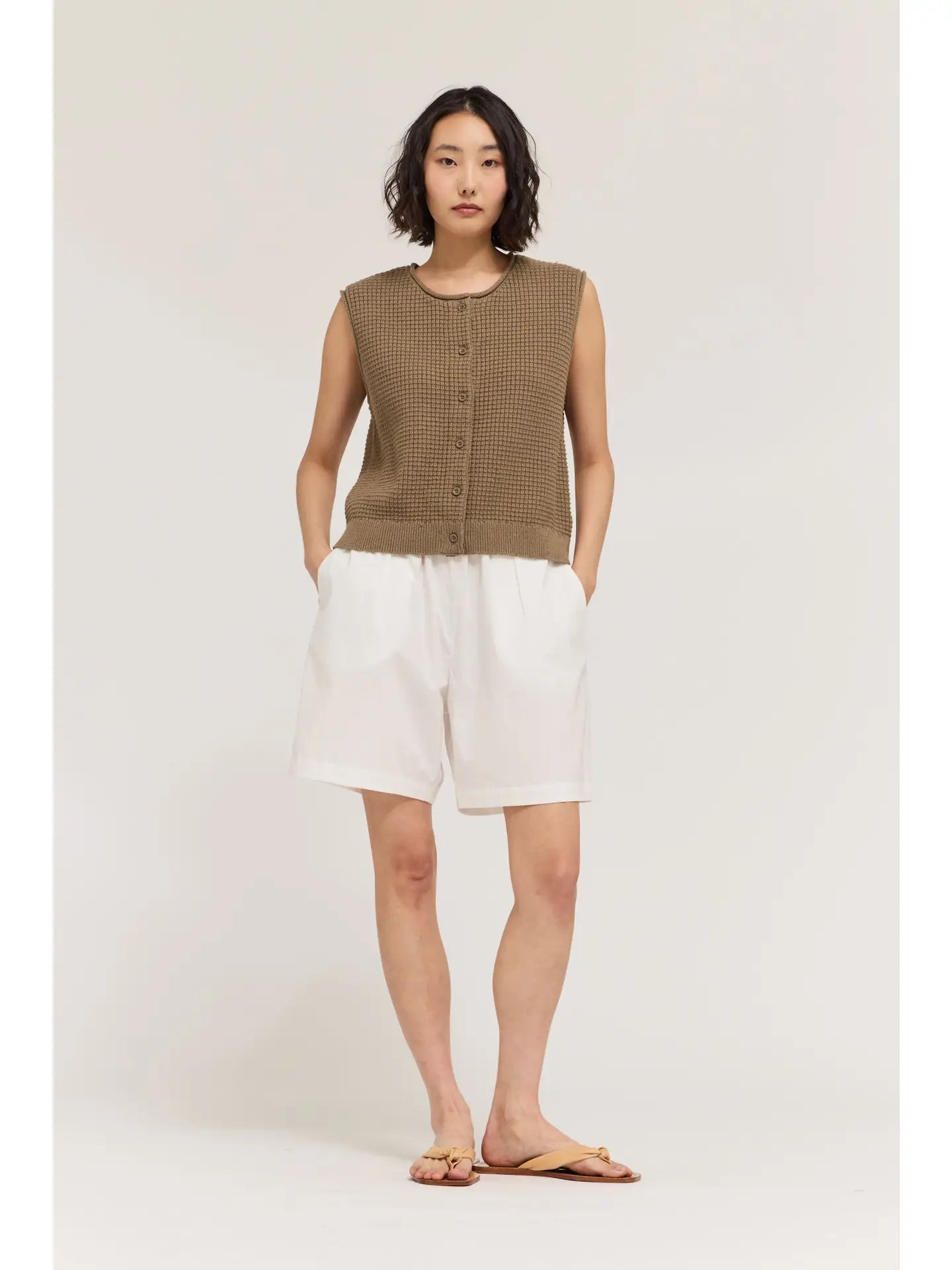 Checks Out Knit Top