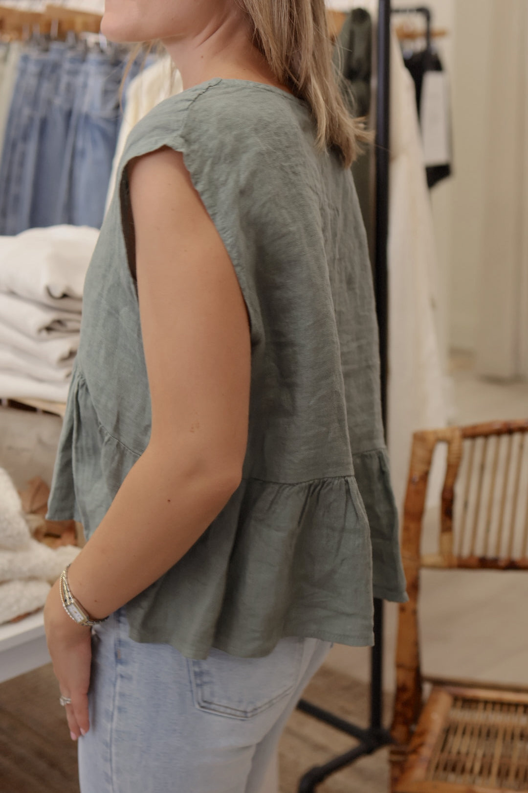 Linen Tank Blouse