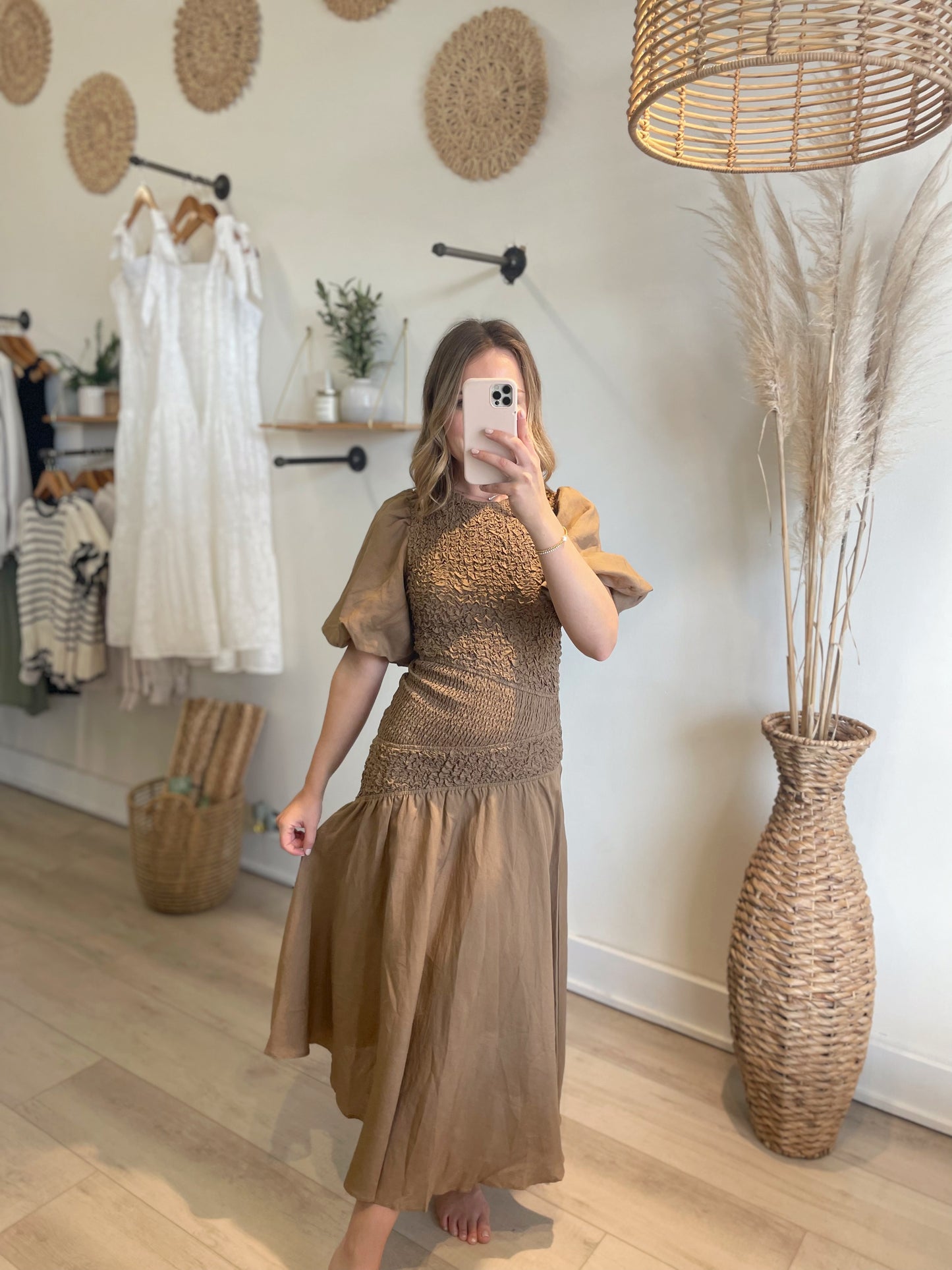The Maria Linen Midi Dress
