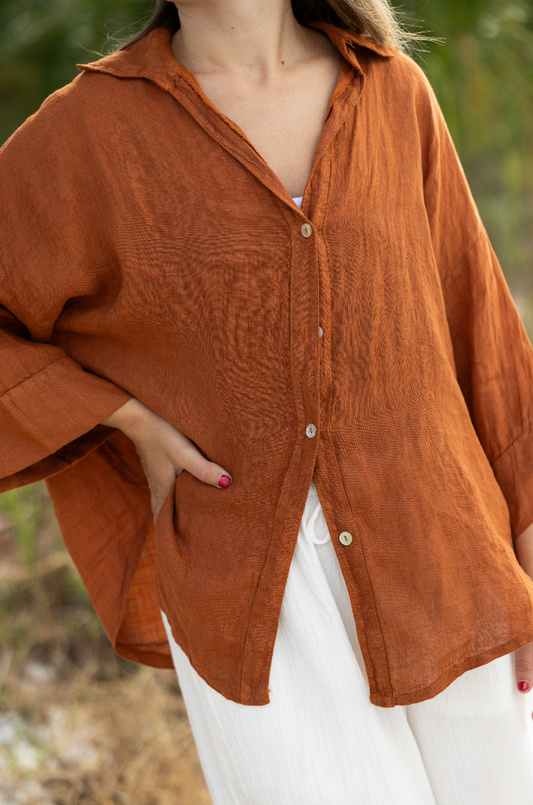 Teja Blouse - Bronze